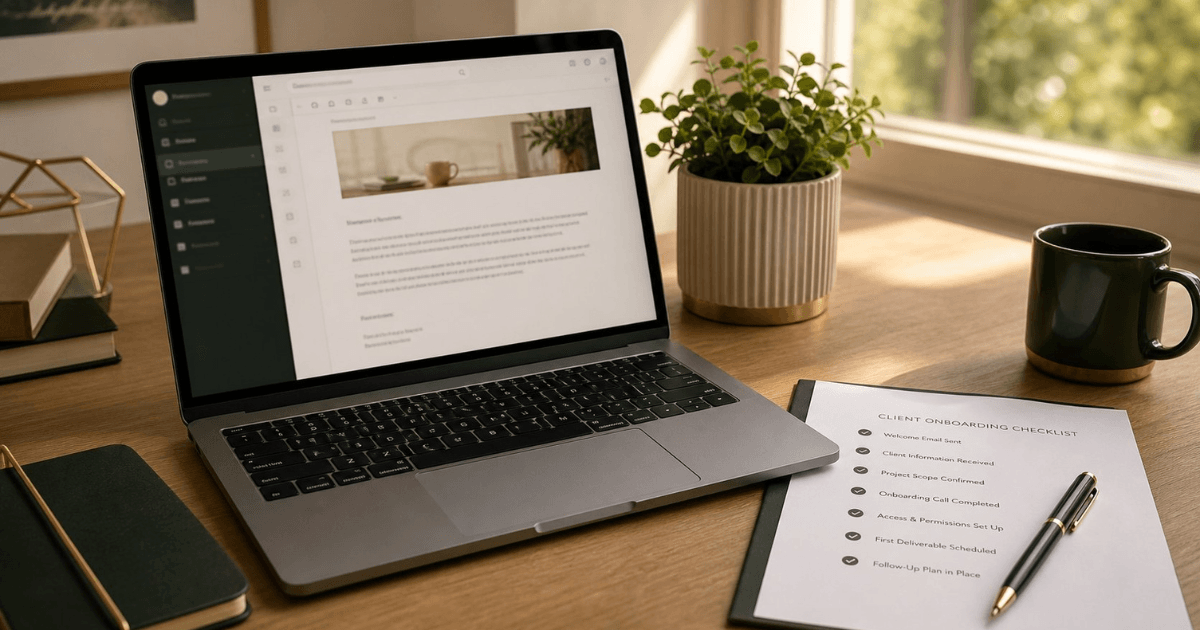 Client onboarding email templates — welcome, kickoff, and intake emails for freelancers